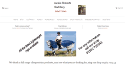 Desktop Screenshot of jackierobertssaddlery.com