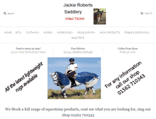 Tablet Screenshot of jackierobertssaddlery.com